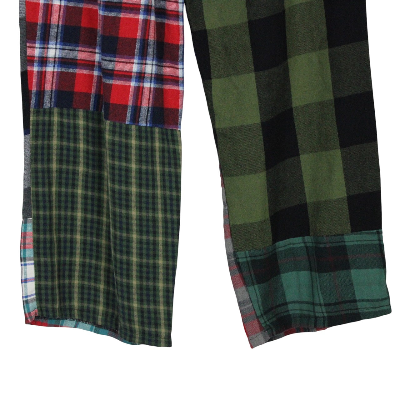 Womens Flannel Reworked Joggers Multicolour | M/L