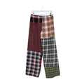 Womens Flannel Reworked Joggers Multicolour | M/L