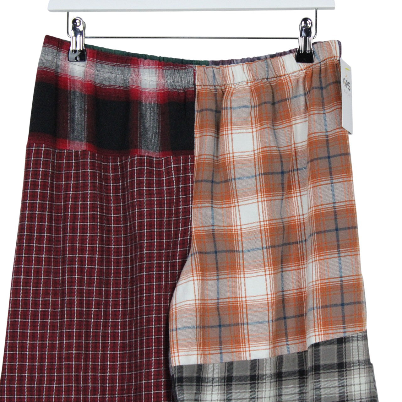 Womens Flannel Reworked Joggers Multicolour | M/L