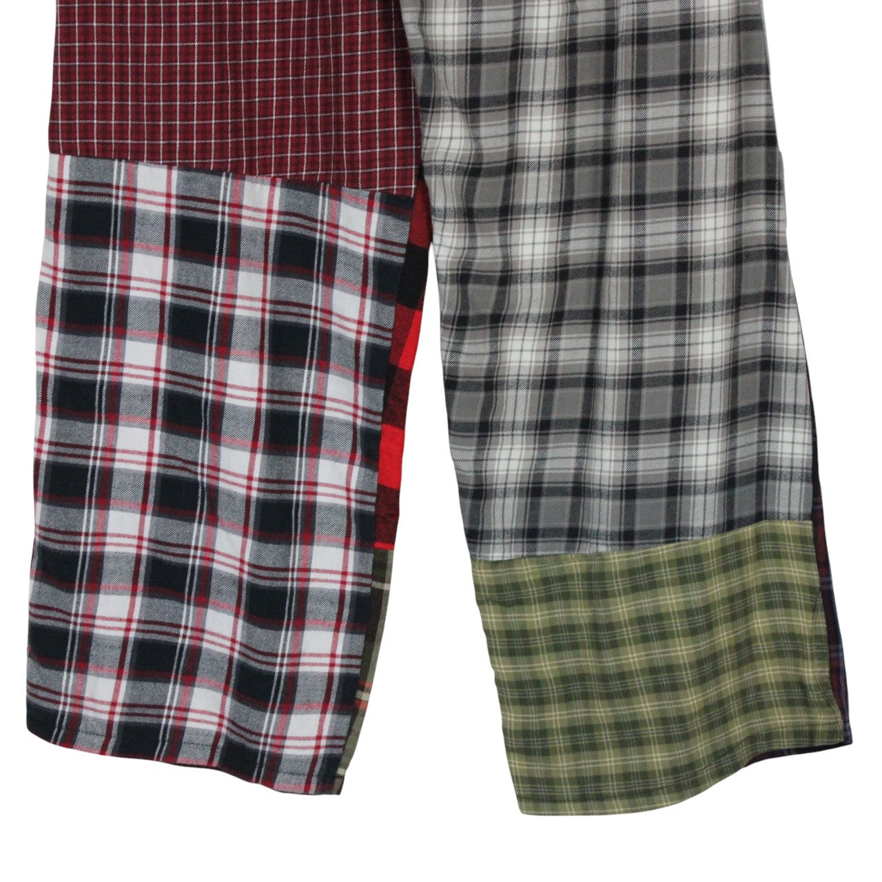 Womens Flannel Reworked Joggers Multicolour | M/L
