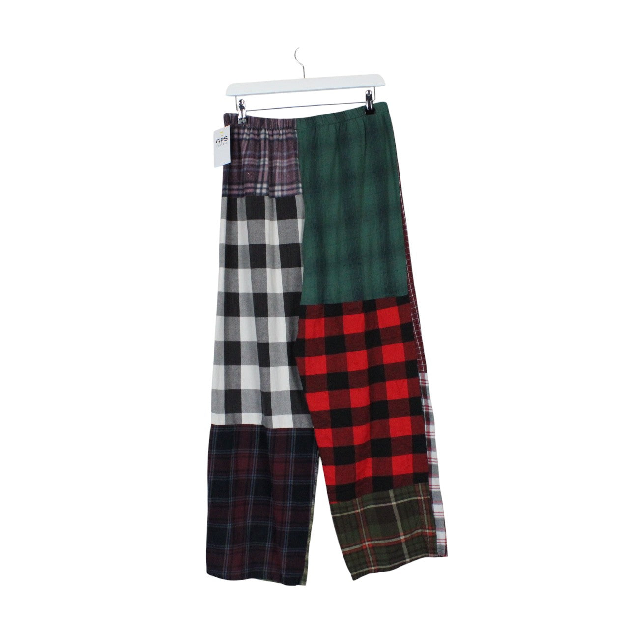 Womens Flannel Reworked Joggers Multicolour | M/L
