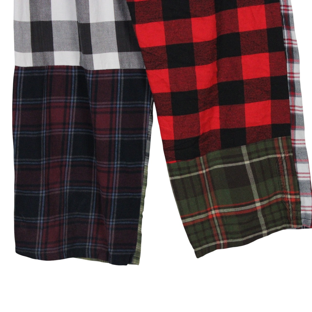 Womens Flannel Reworked Joggers Multicolour | M/L