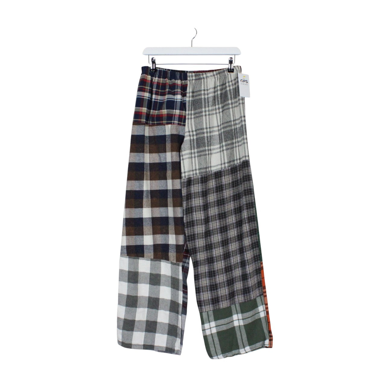Womens Flannel Reworked Joggers Multicolour | M/L