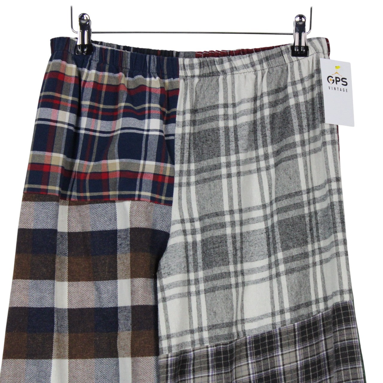 Womens Flannel Reworked Joggers Multicolour | M/L