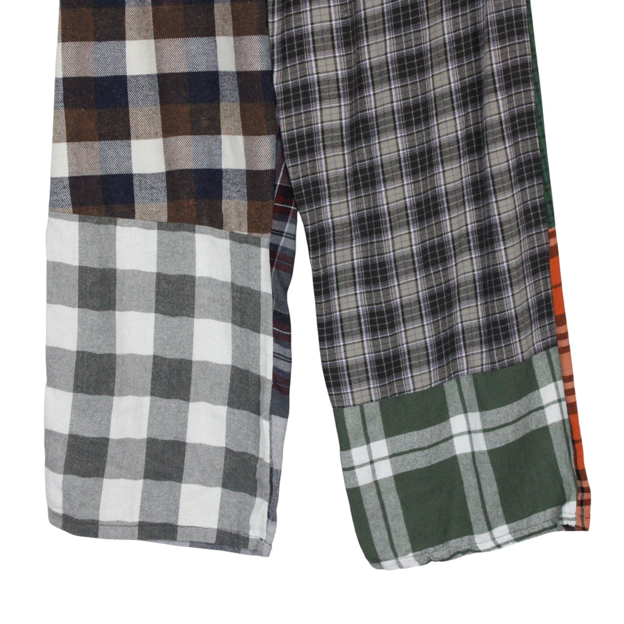 Womens Flannel Reworked Joggers Multicolour | M/L