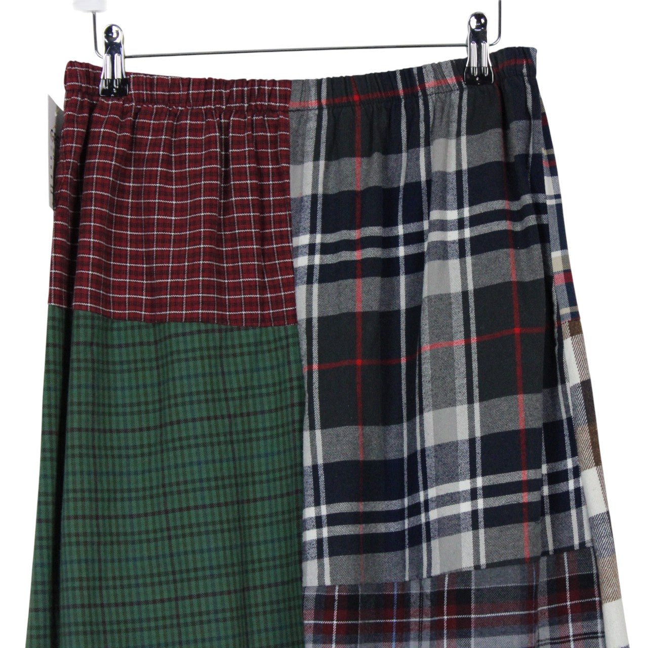 Womens Flannel Reworked Joggers Multicolour | M/L