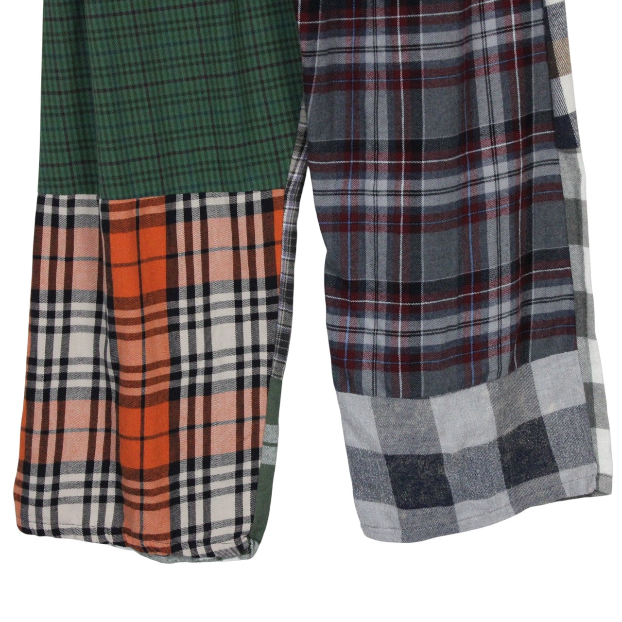 Womens Flannel Reworked Joggers Multicolour | M/L