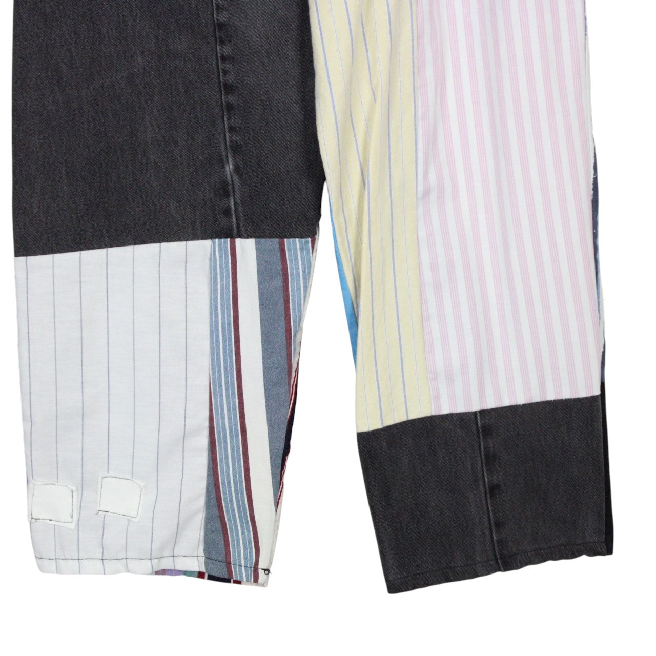 DENIM x STRIPED Reworked Trousers | S/M