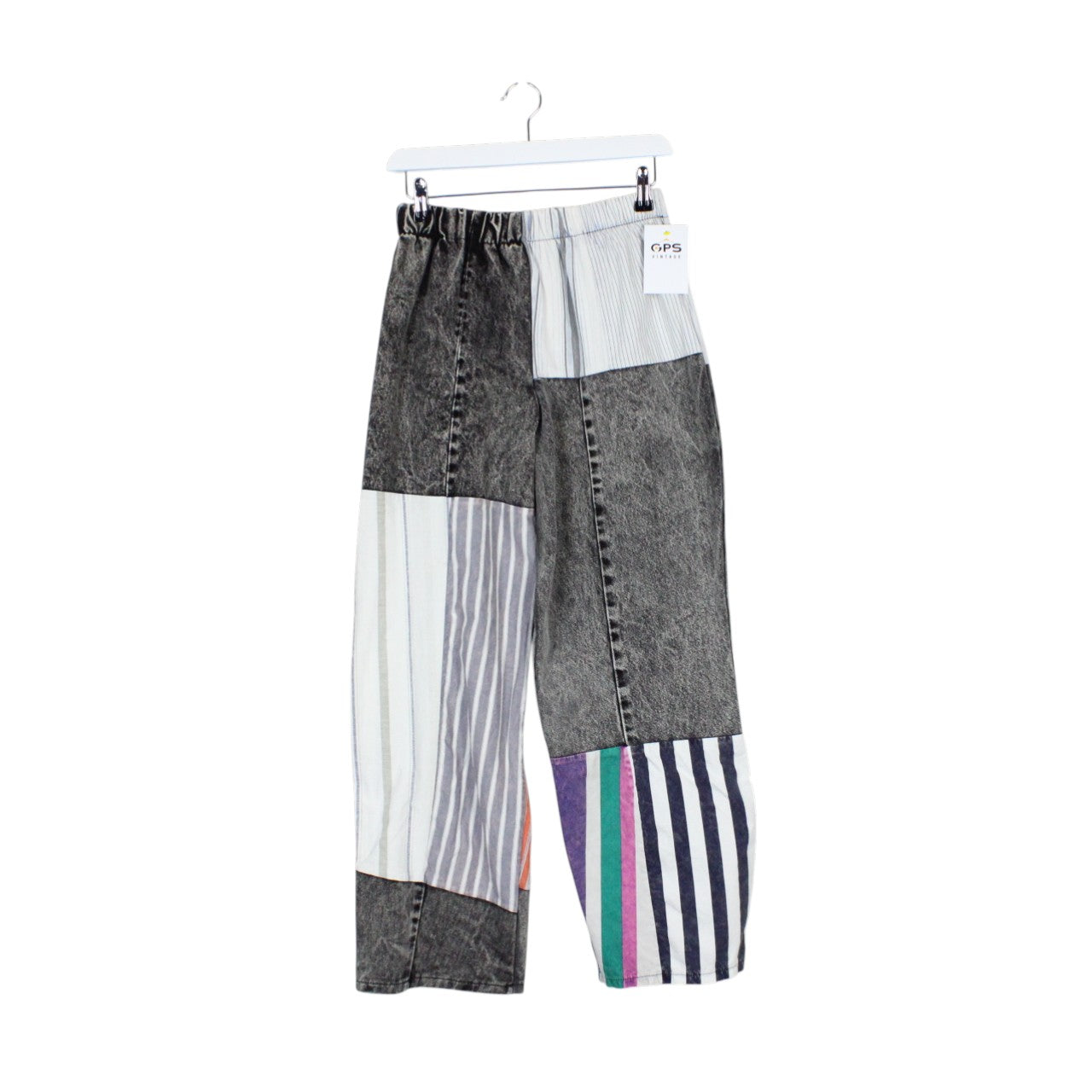 DENIM x STRIPED Reworked Trousers | S/M