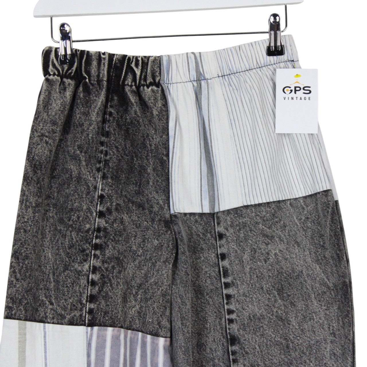 DENIM x STRIPED Reworked Trousers | S/M