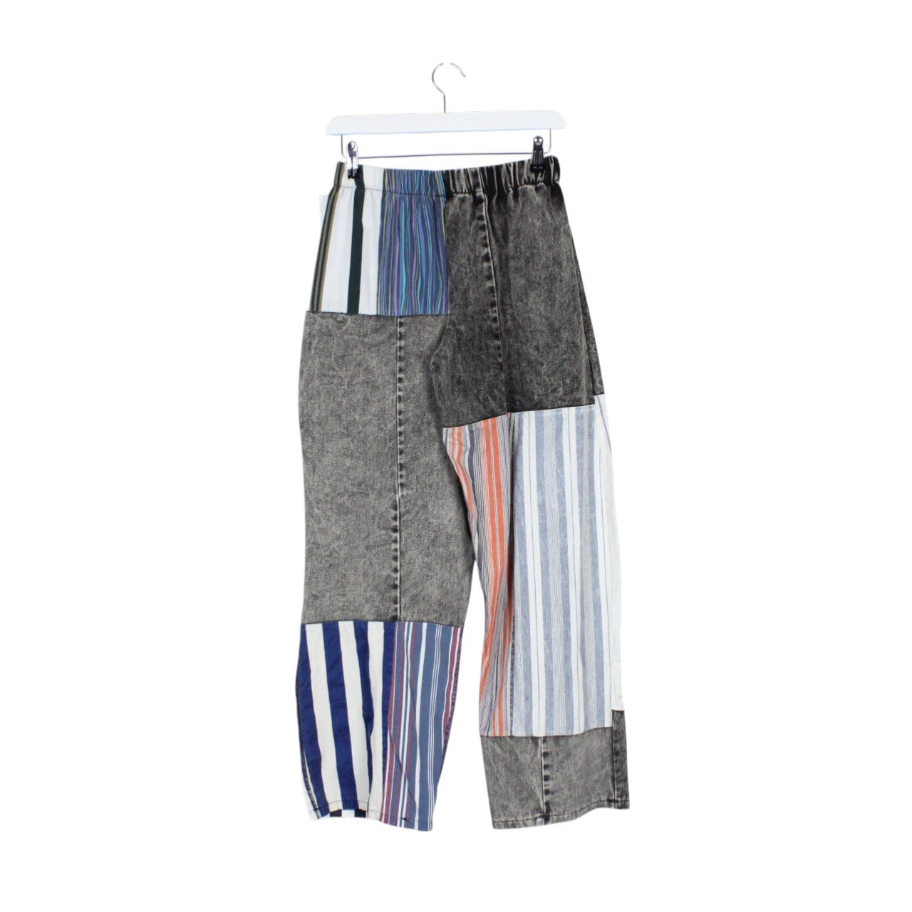DENIM x STRIPED Reworked Trousers | S/M