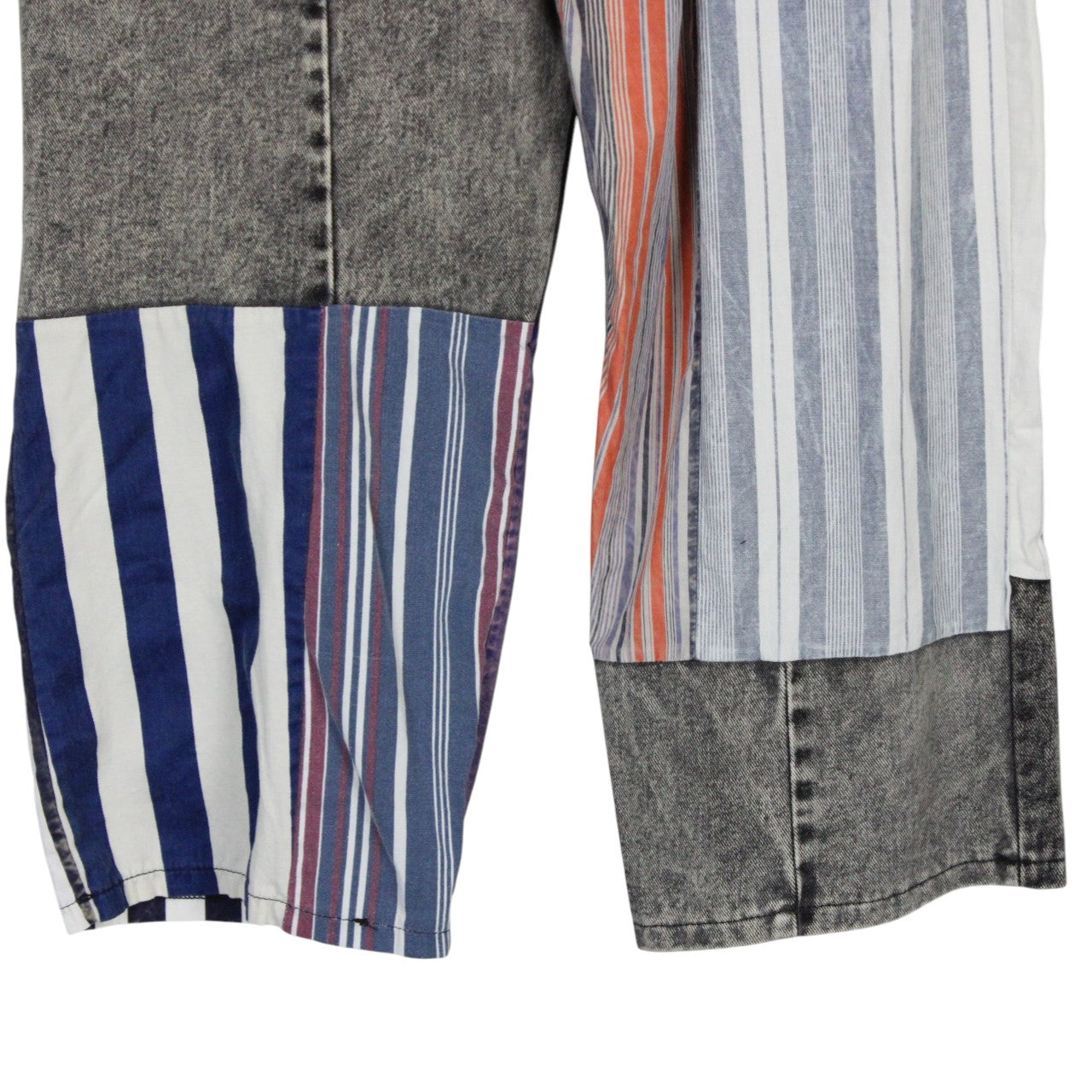 DENIM x STRIPED Reworked Trousers | S/M