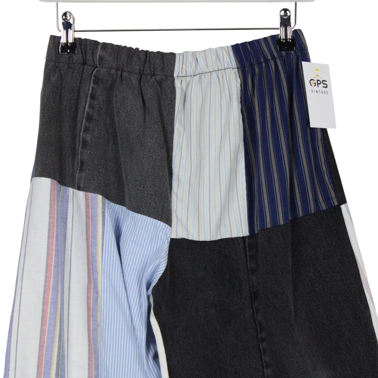 DENIM x STRIPED Reworked Trousers | M/L