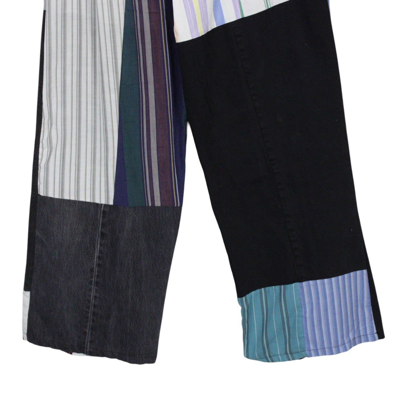 DENIM x STRIPED Reworked Trousers | M/L