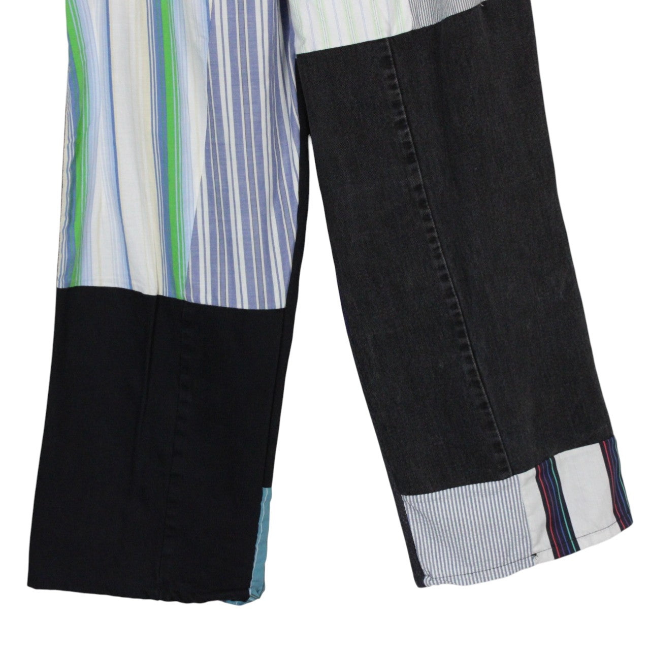 DENIM x STRIPED Reworked Trousers | M/L