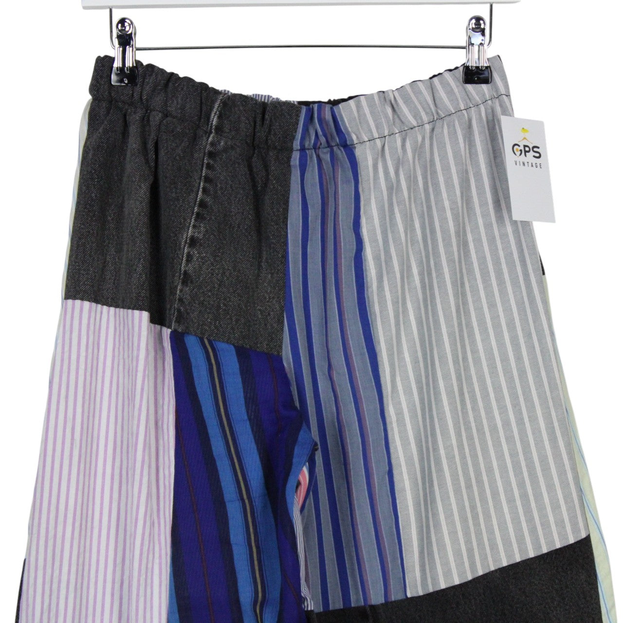 DENIM x STRIPED Reworked Trousers | M/L