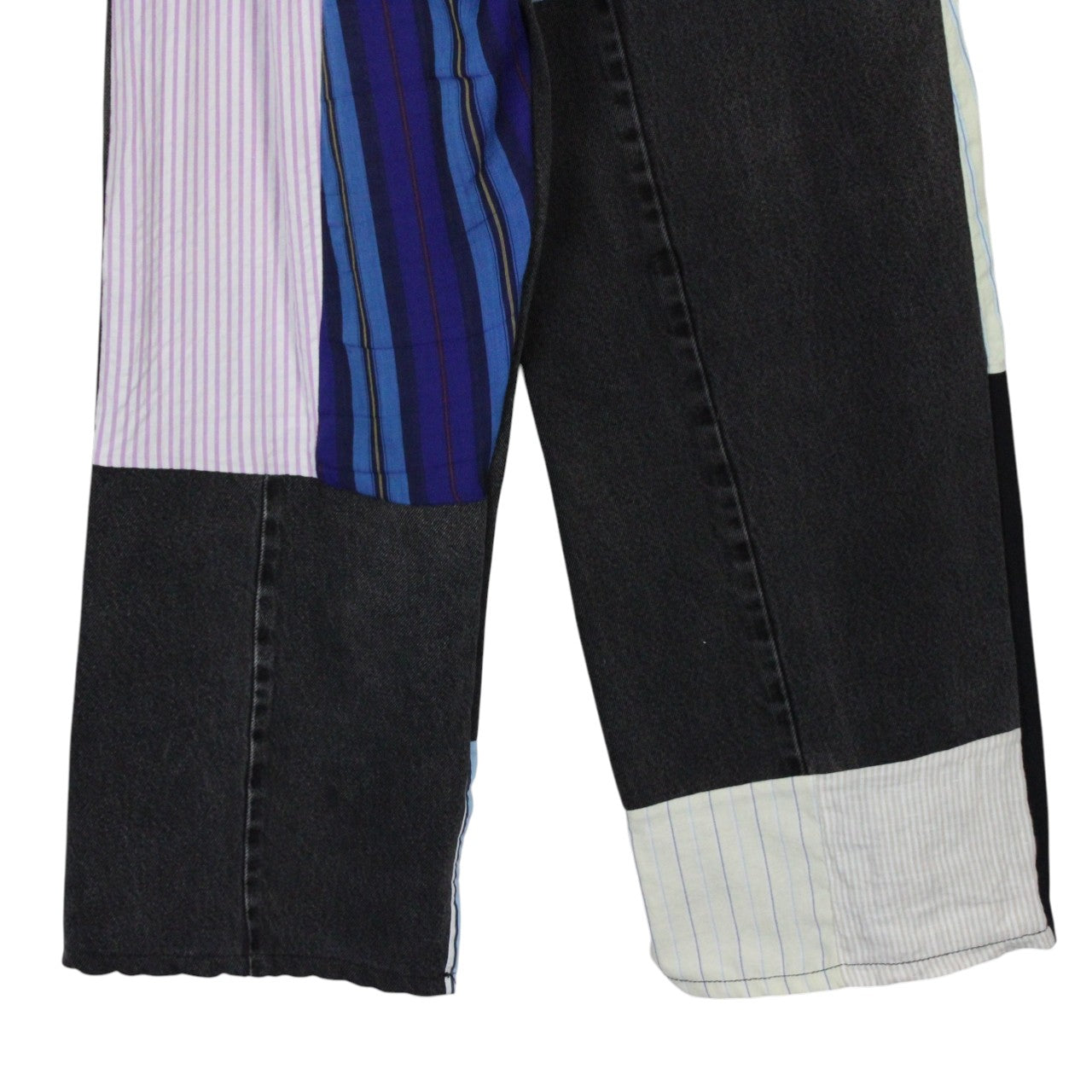 DENIM x STRIPED Reworked Trousers | M/L