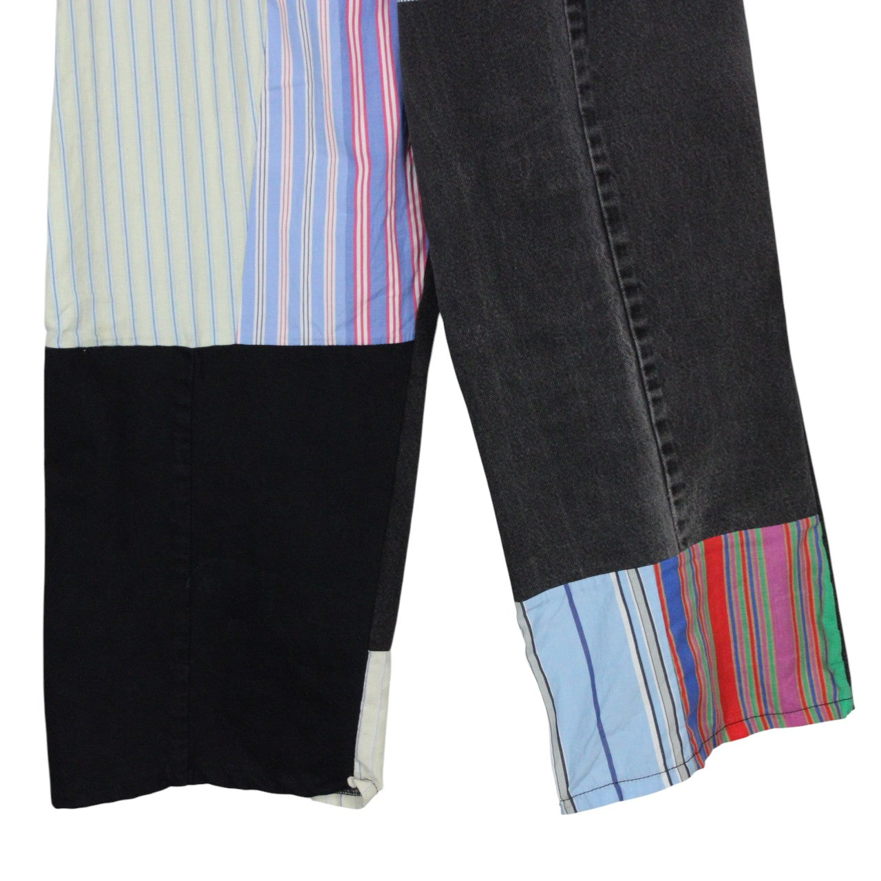 DENIM x STRIPED Reworked Trousers | M/L