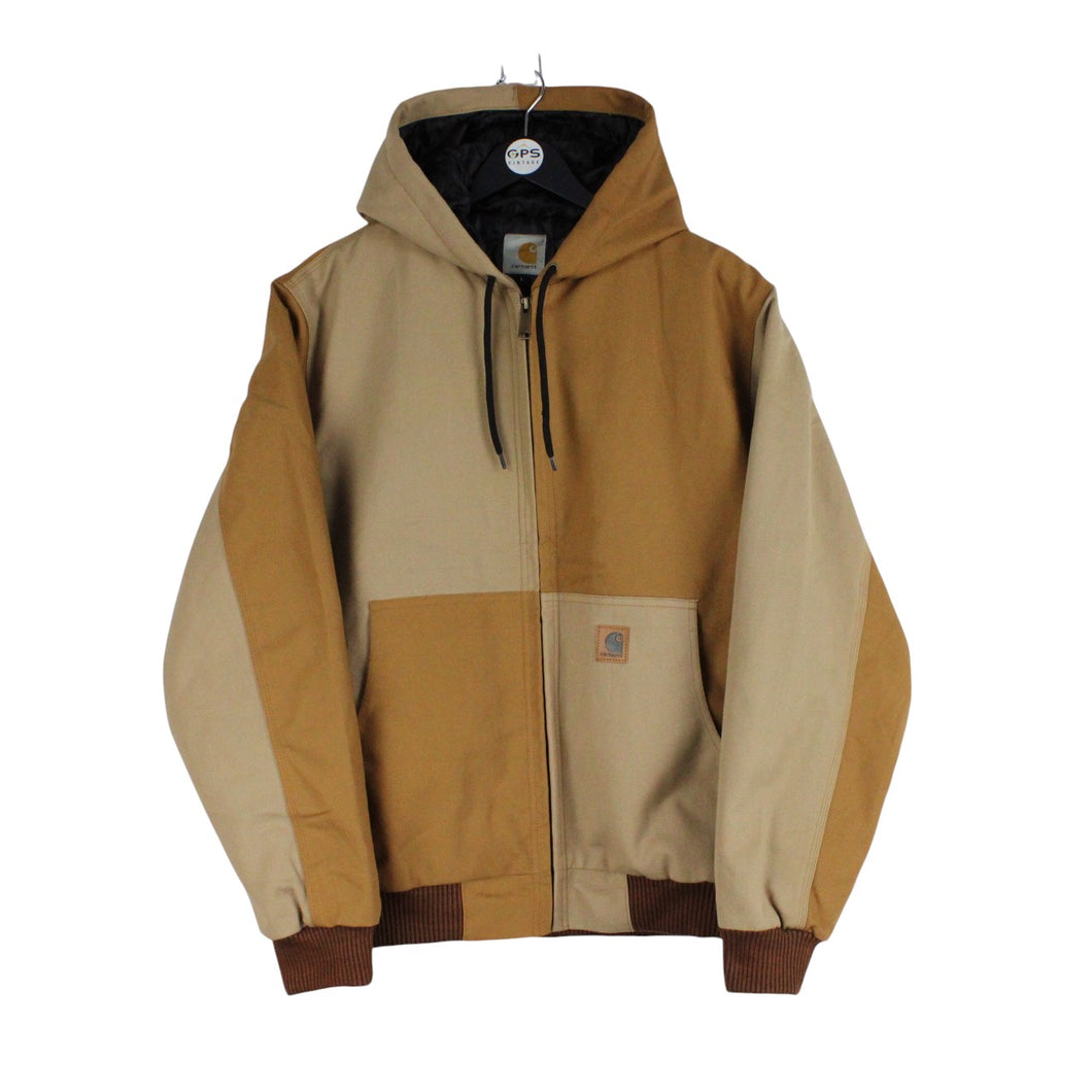 CARHARTT Hooded Jacket Reworked Beige & Tan