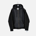 Denim Hooded Jacket | Black