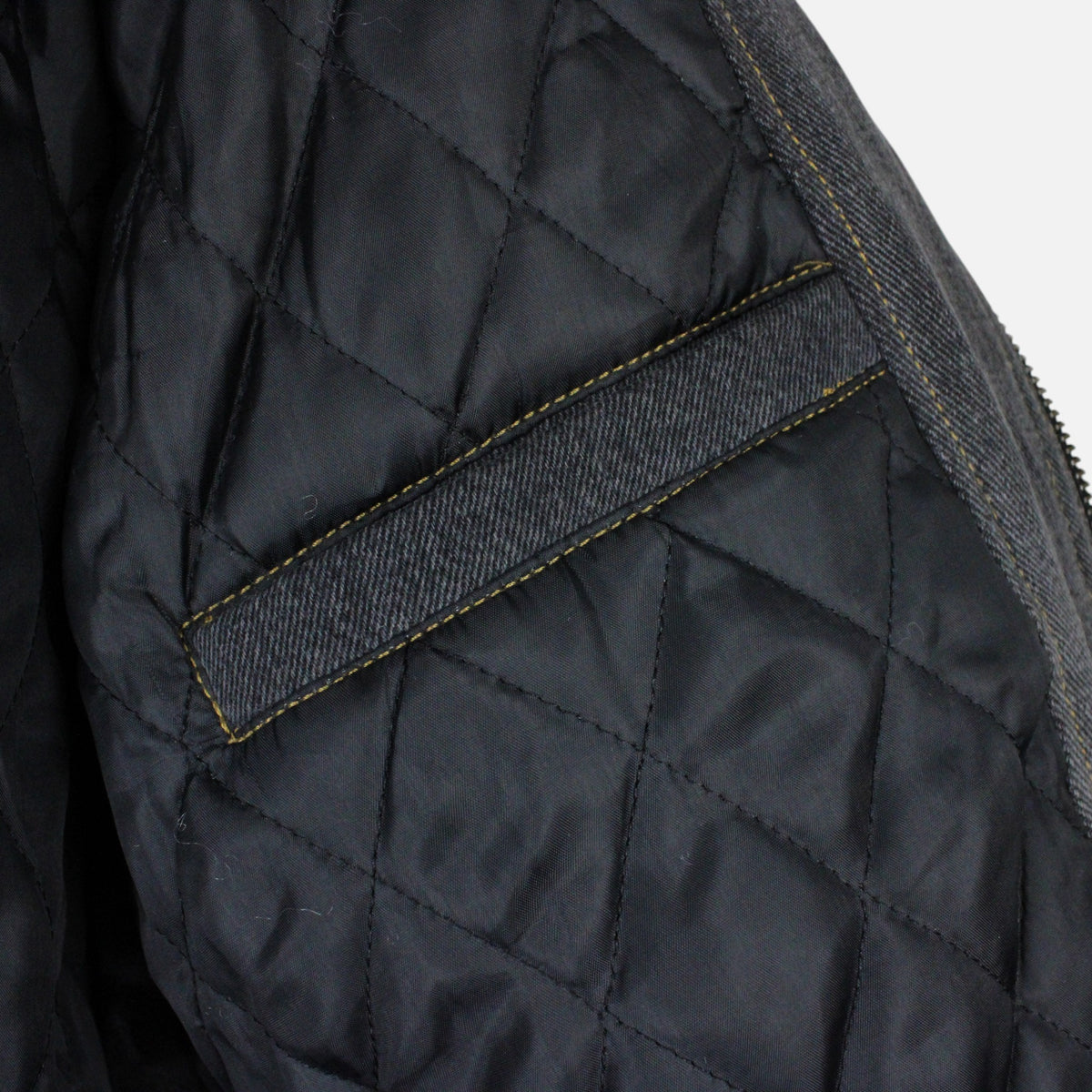 Denim Hooded Jacket | Black