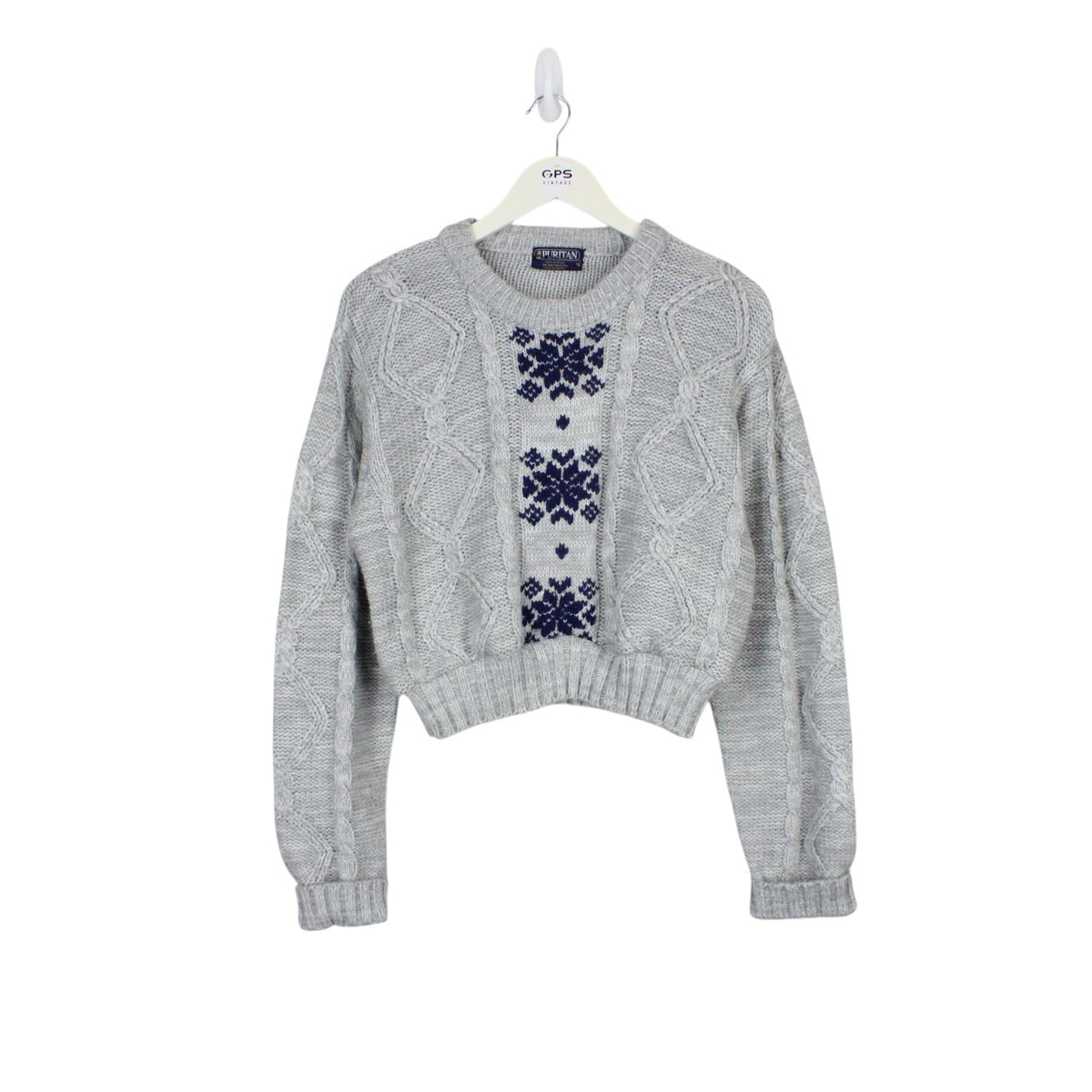 Crop Knit Reworked Jumper | Medium