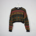 Crop Knit Reworked Jumper | Large