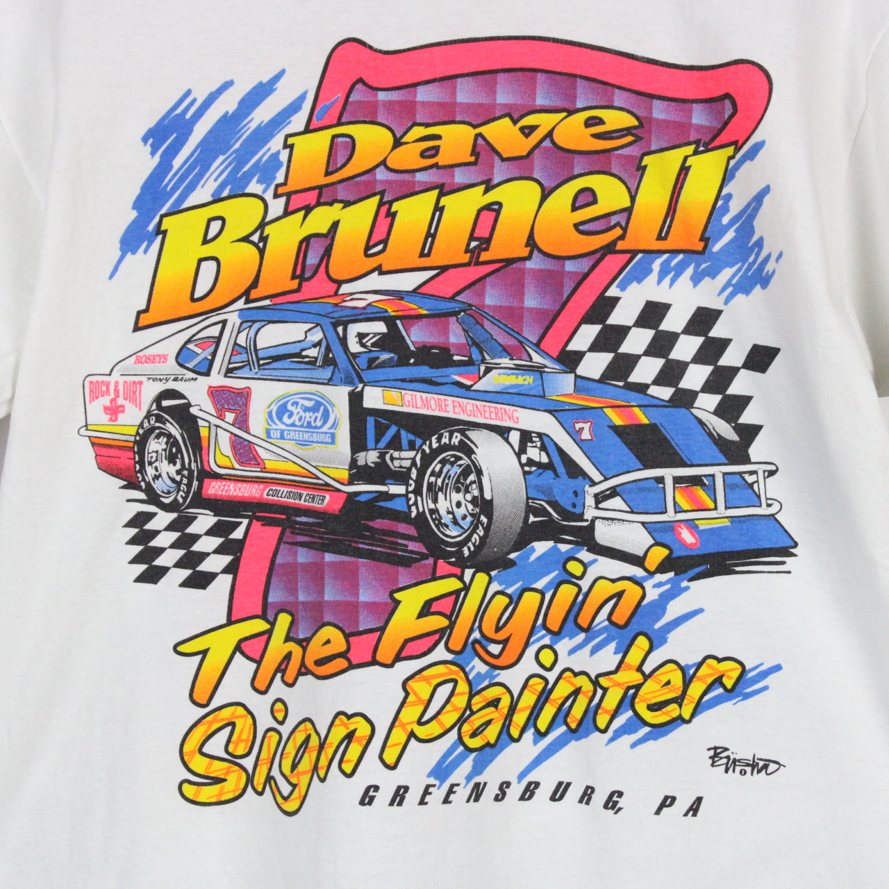 Nascar Y2K T-Shirt | Medium