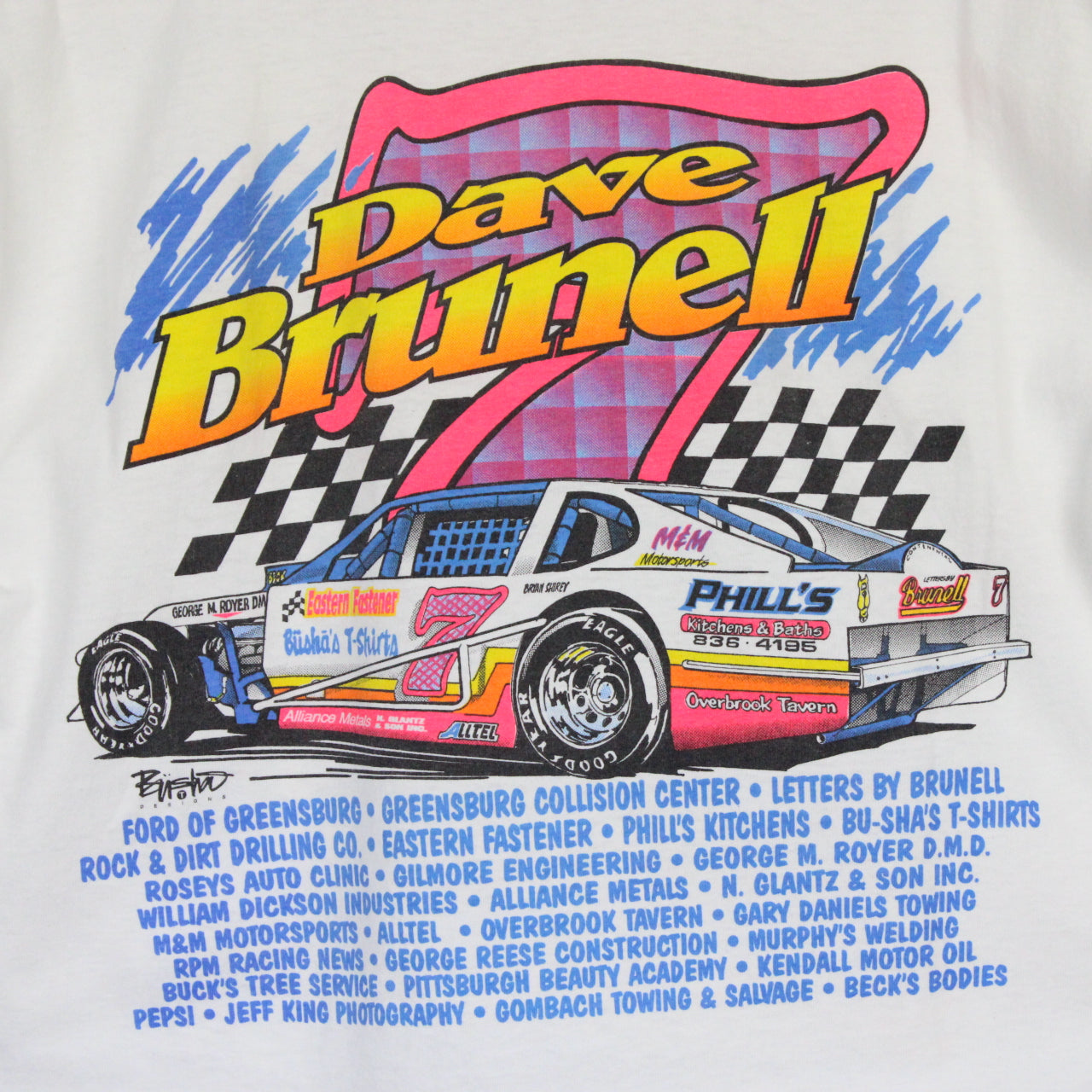 Nascar Y2K T-Shirt | Medium