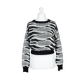 CROP KNIT Reworked Jumper Black | Medium