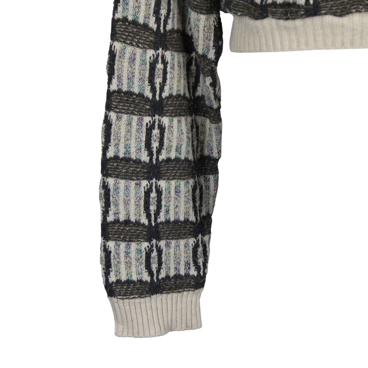CROP KNIT Reworked Jumper Beige | Medium
