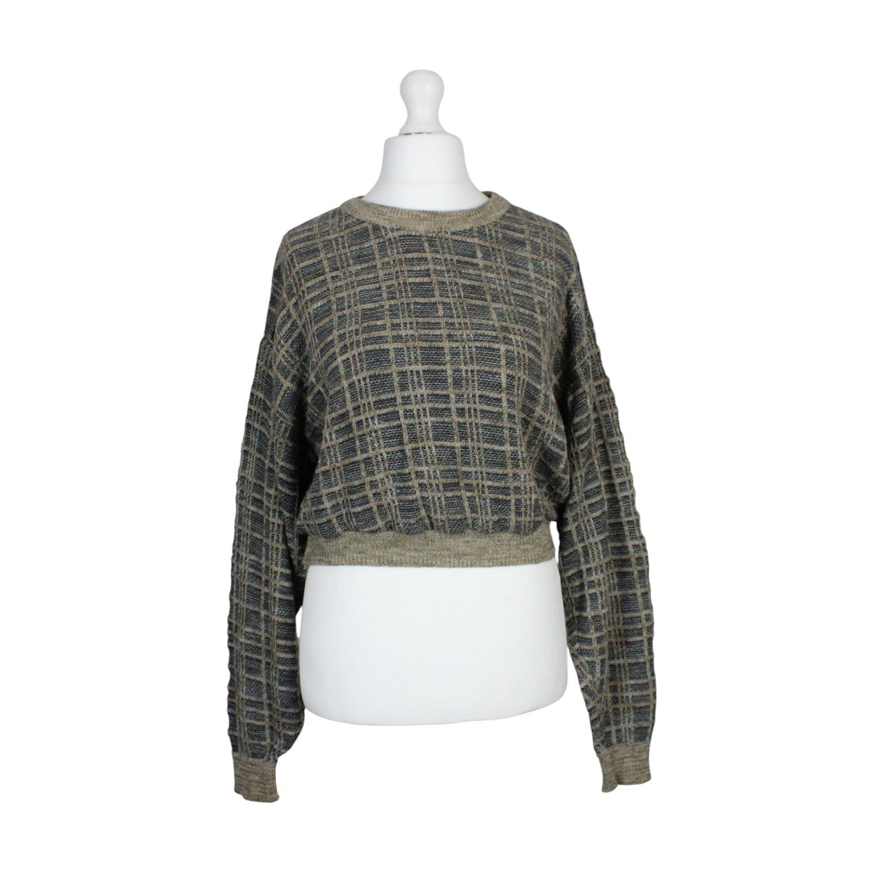 CROP KNIT Reworked Jumper Brown | Medium