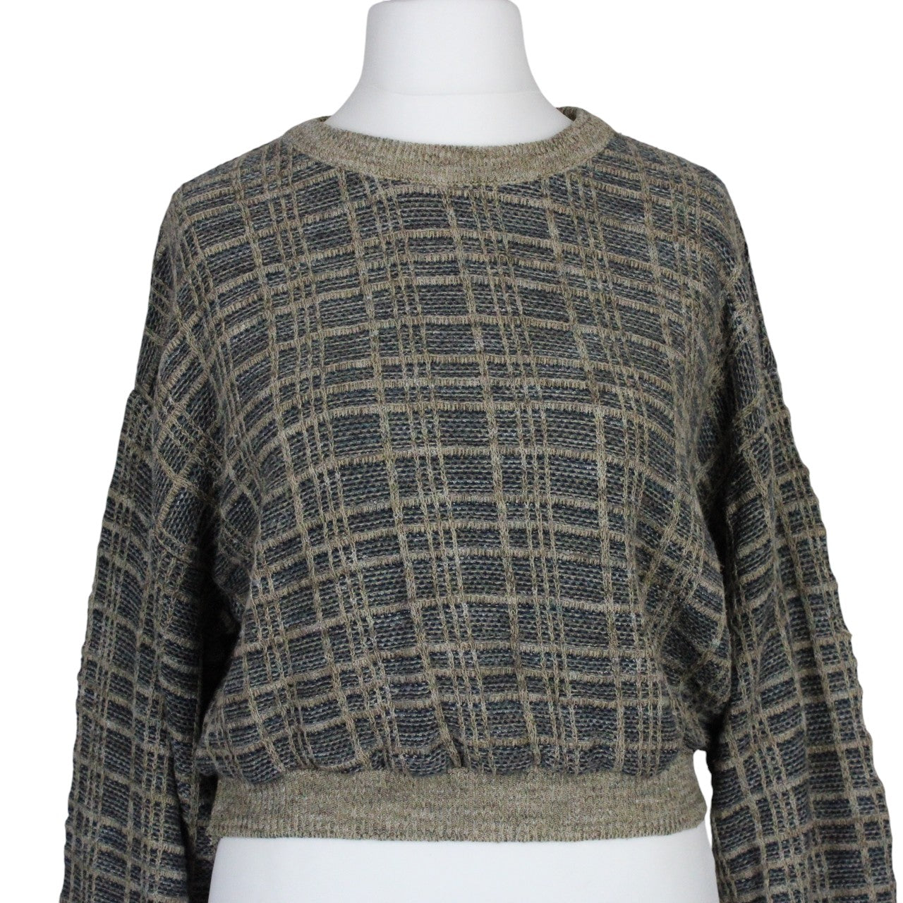 CROP KNIT Reworked Jumper Brown | Medium