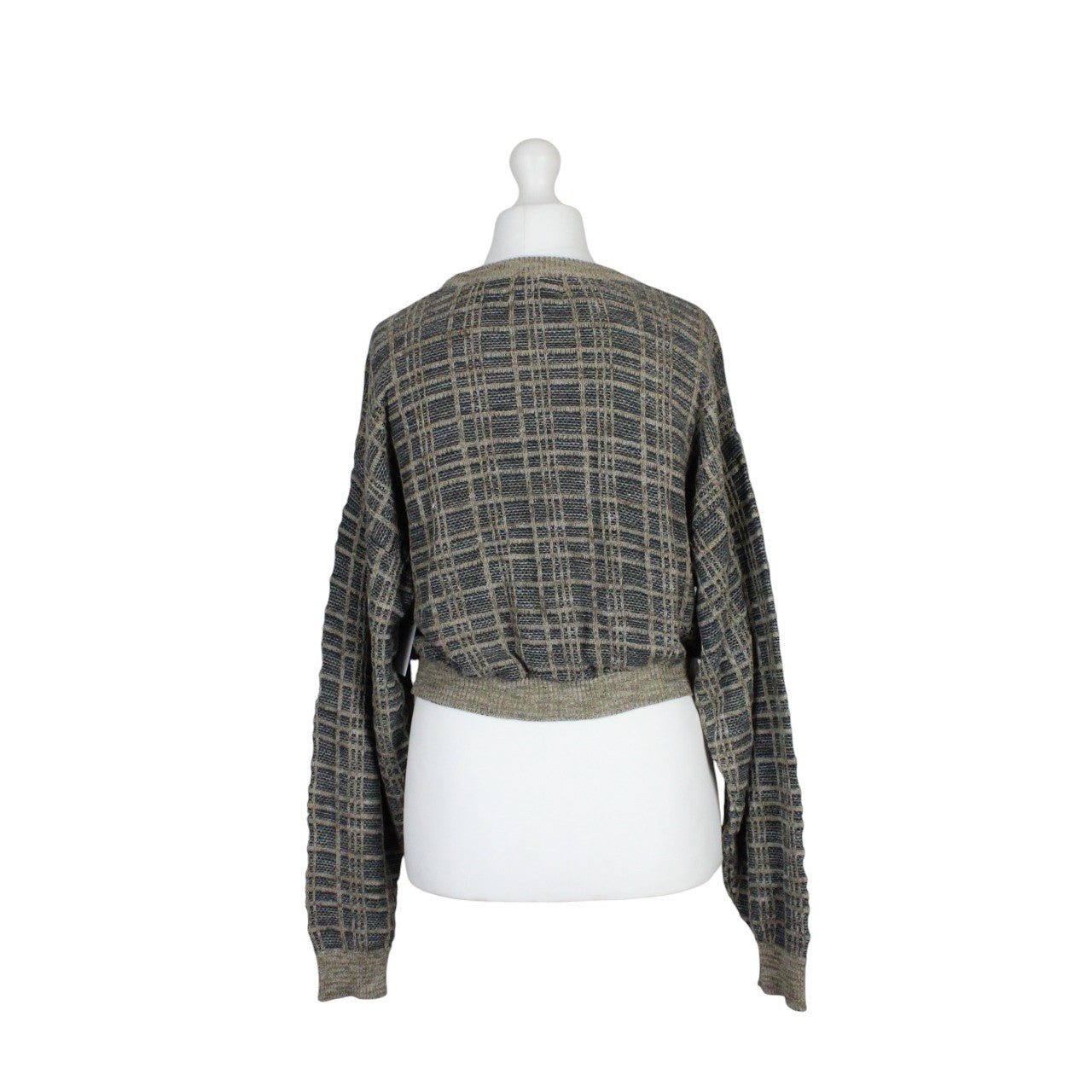 CROP KNIT Reworked Jumper Brown | Medium