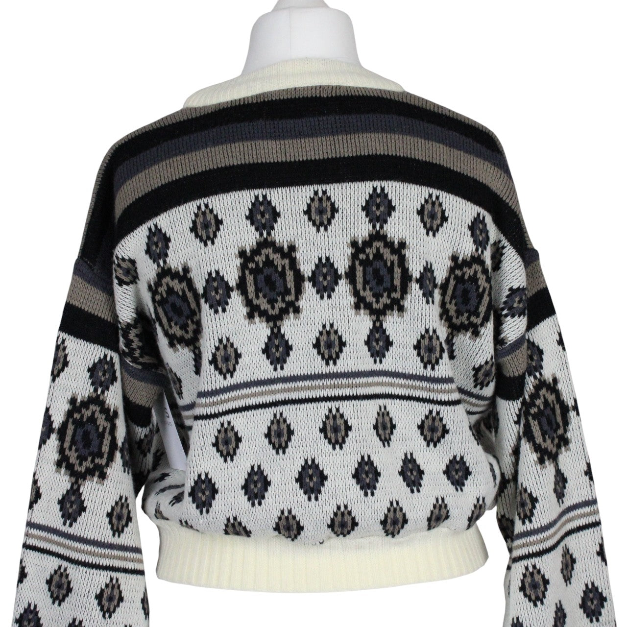 CROP KNIT Reworked Jumper Cream | Small