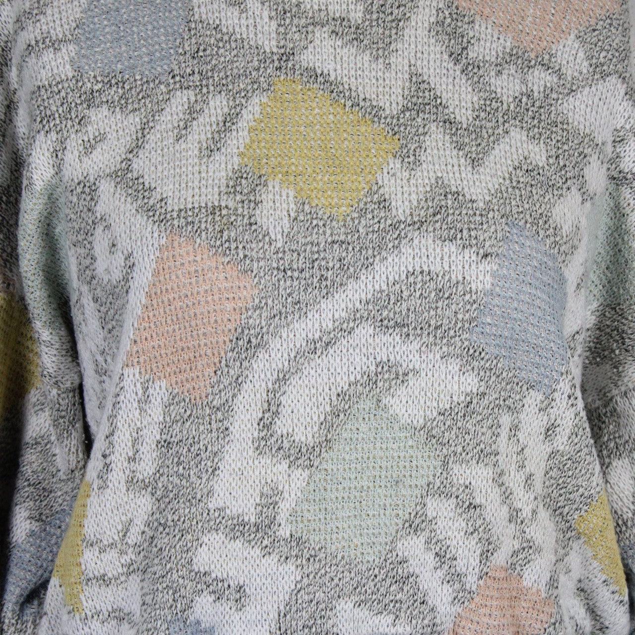 CROP KNIT Reworked Jumper Grey | Small