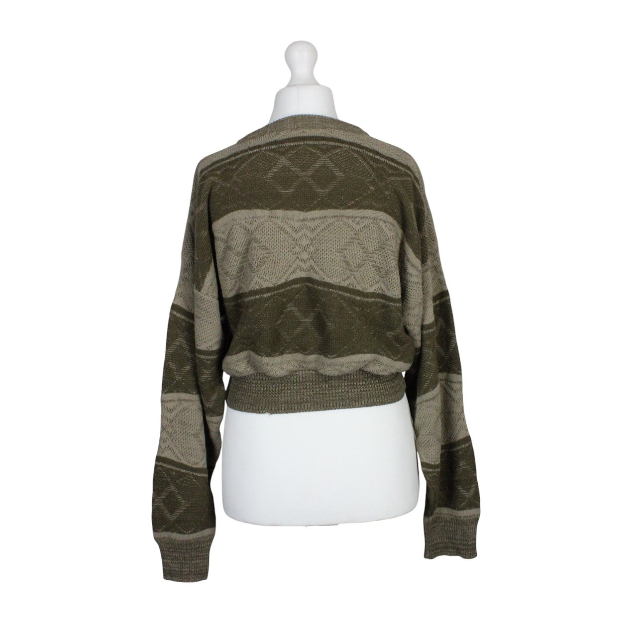 CROP KNIT Reworked Jumper Brown | Medium