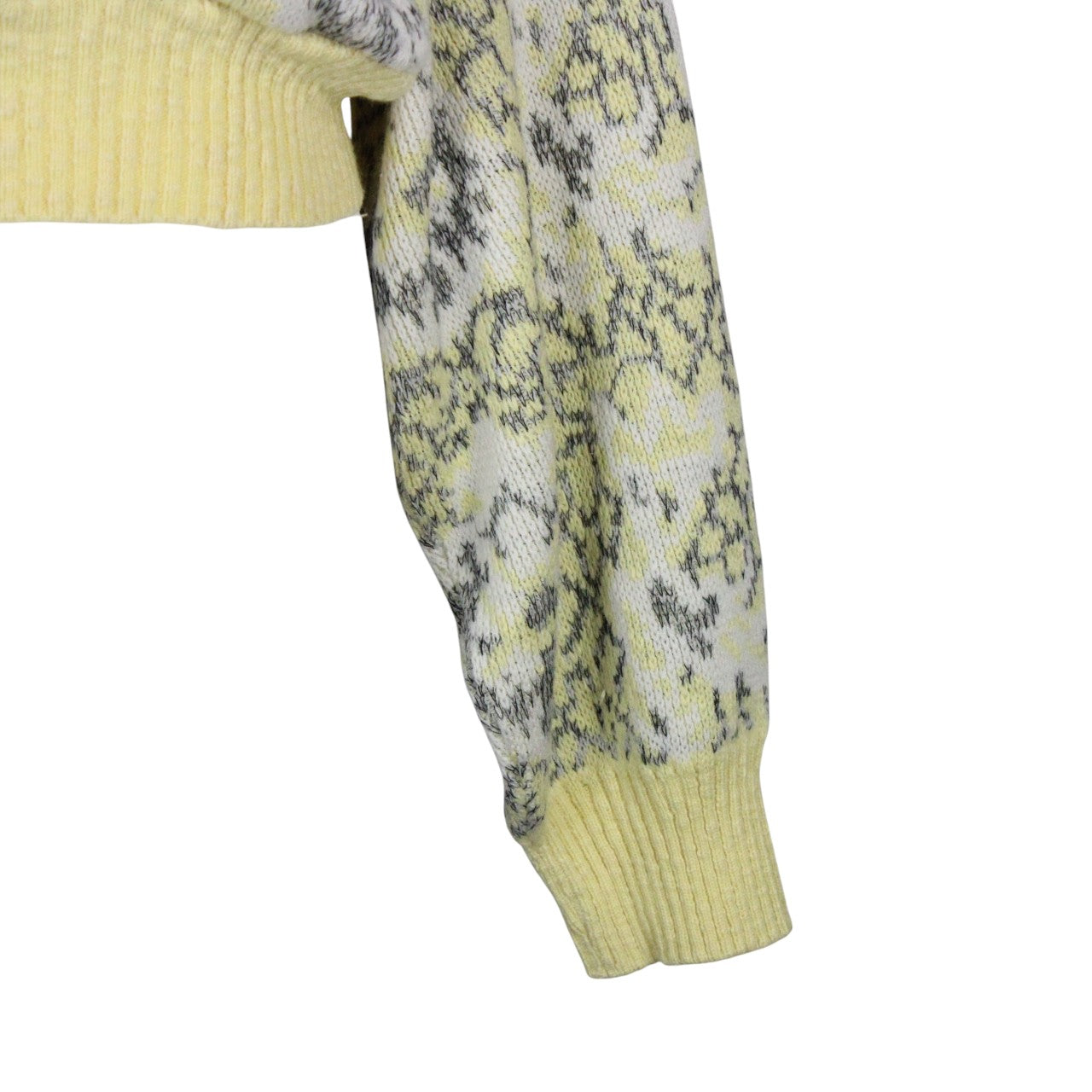 CROP KNIT Reworked Jumper Yellow | Medium