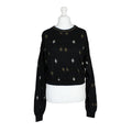 CROP KNIT Reworked Jumper Black | Medium