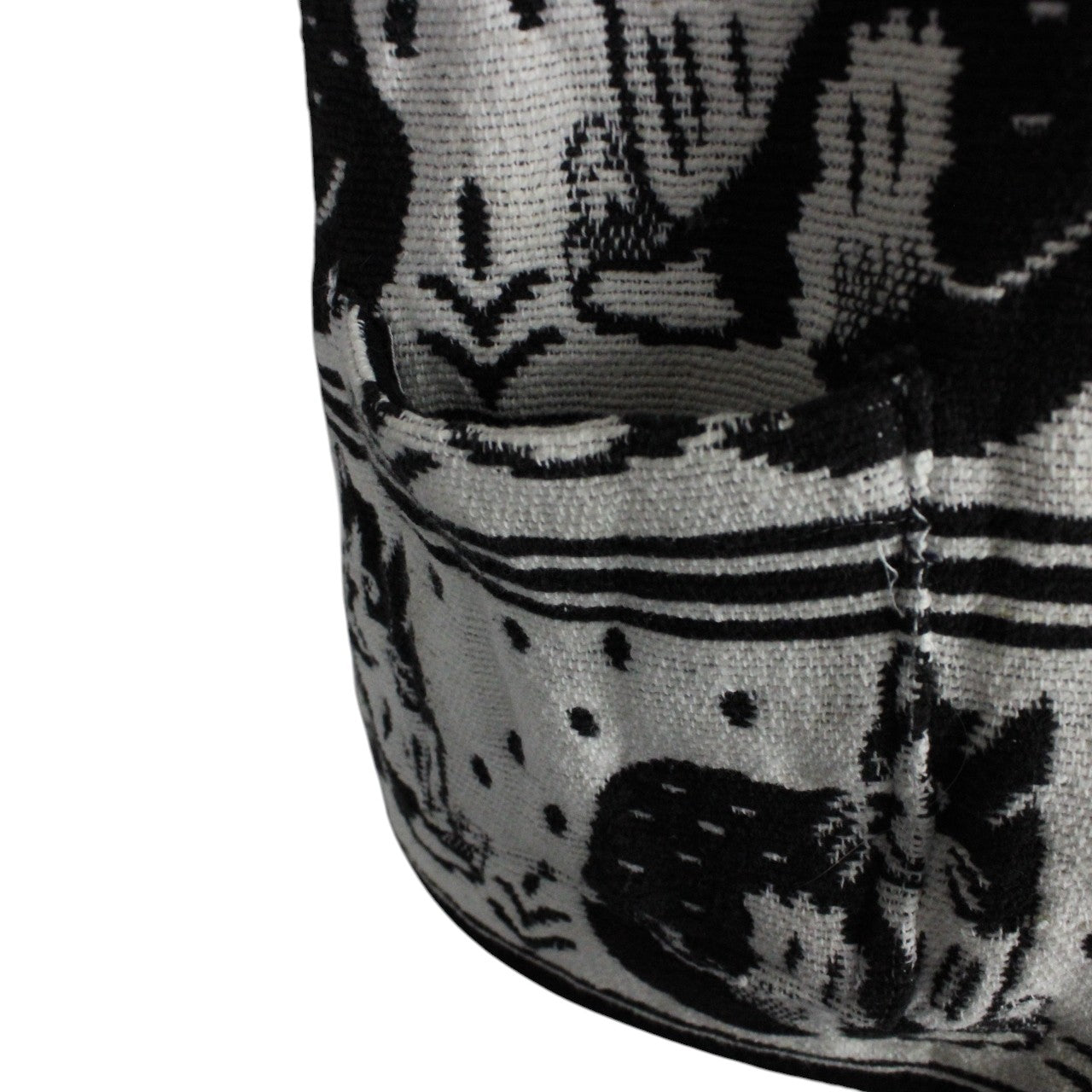 Womens Reworked Tapestry Jacket Black & White | Small