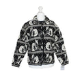 Womens Reworked Tapestry Jacket Black & White | Small