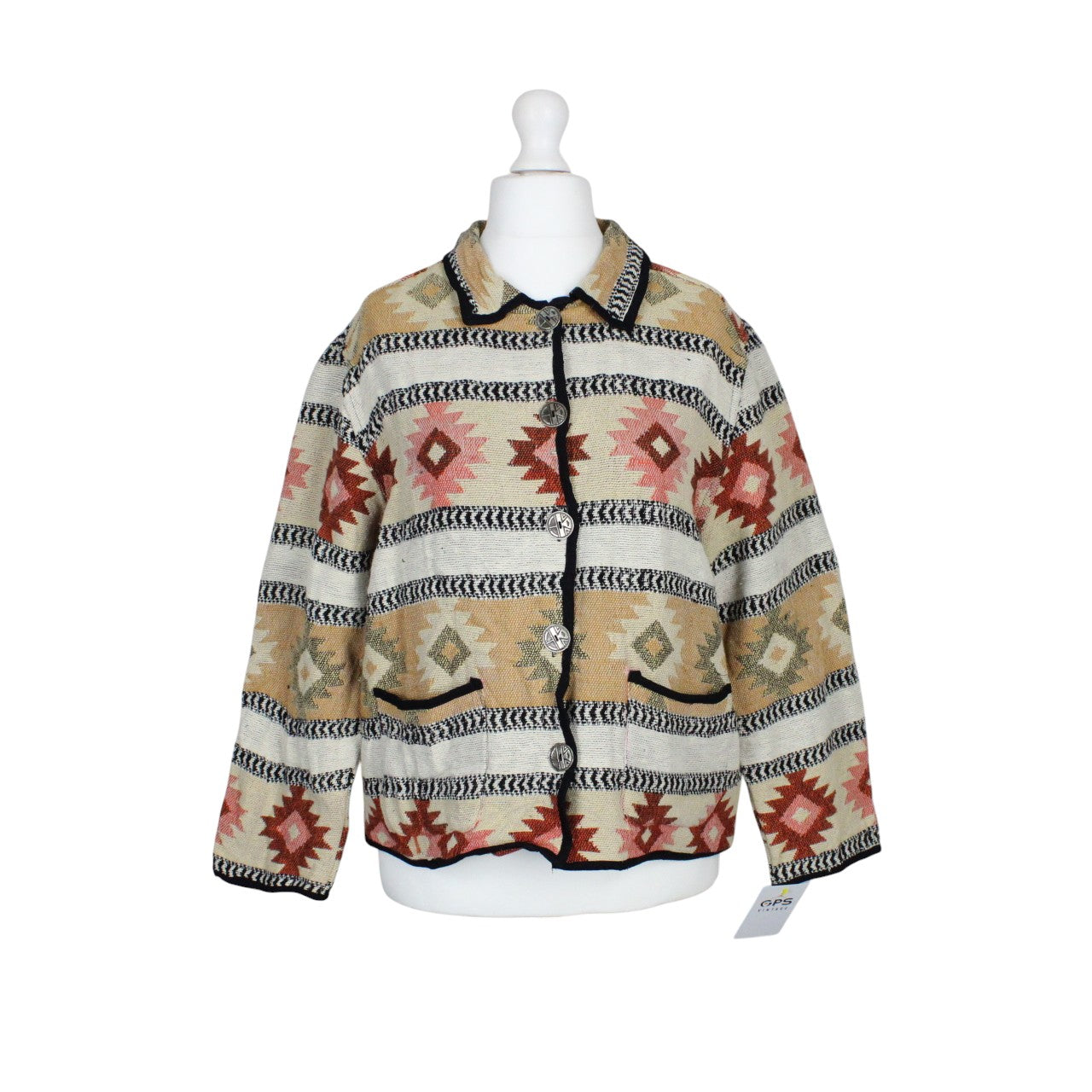 Womens Reworked Tapestry Jacket Multicolour | Medium