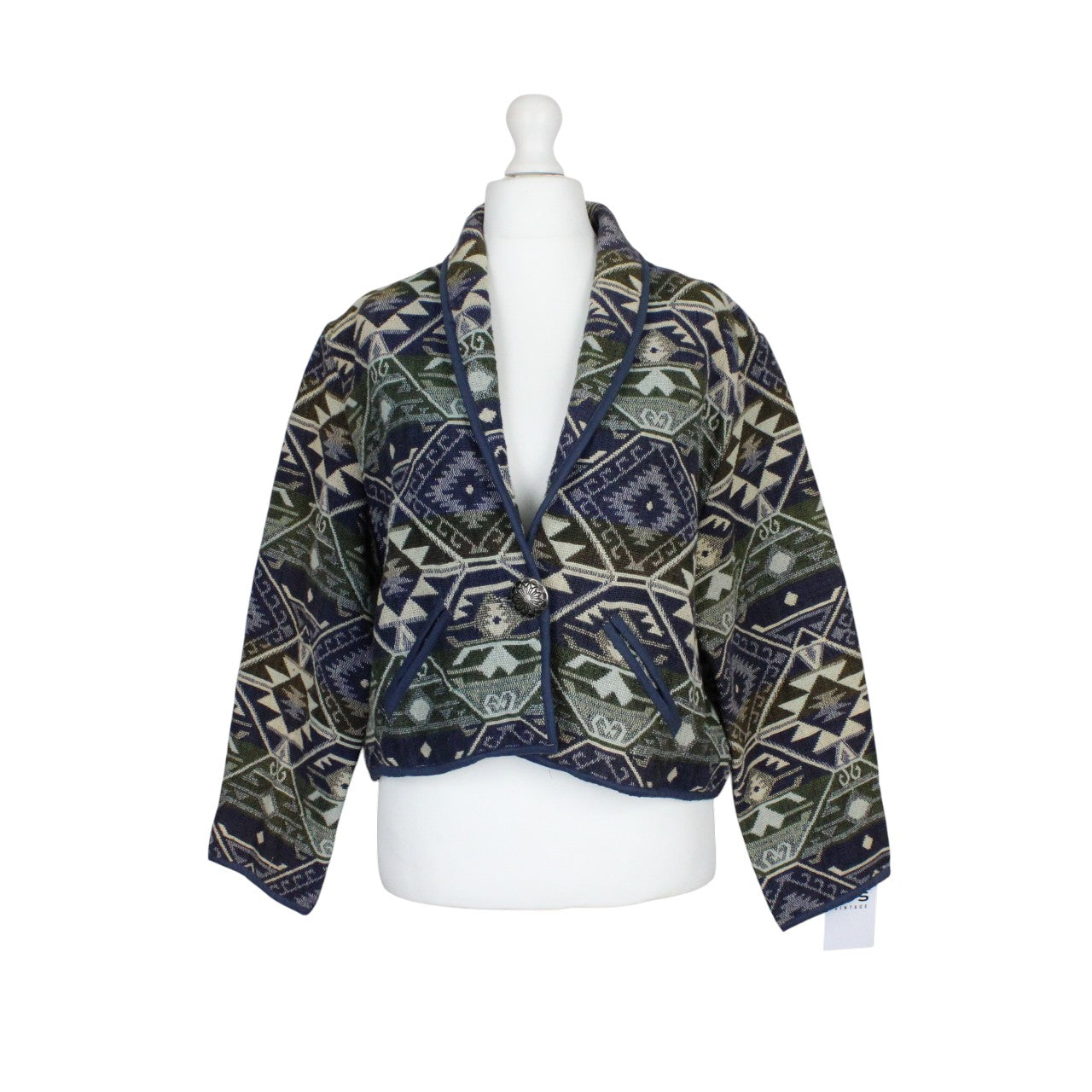 Womens Reworked Tapestry Jacket Multicolour | Large