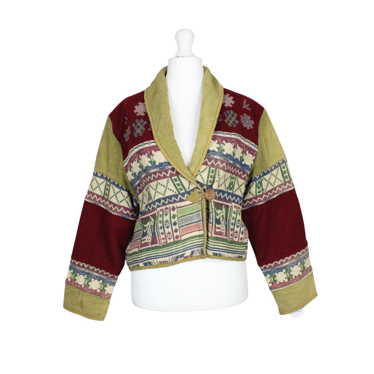 Womens Reworked Tapestry Jacket Multicolour | Large