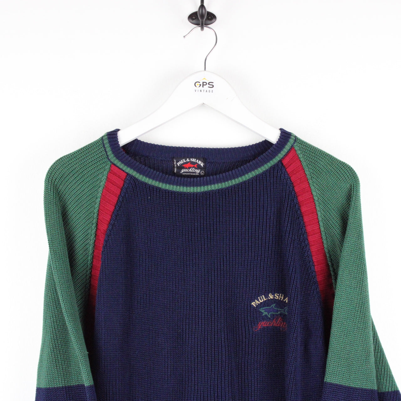 PAUL & SHARK Knit Sweatshirt Navy Blue | Large