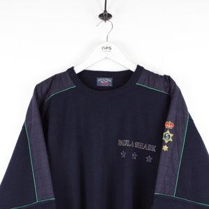 PAUL & SHARK Knit Sweatshirt Navy Blue | Large