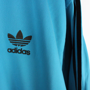 Vintage 80s ADIDAS Track Top Jacket Blue | Small