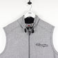 CHAMPION Sleeveless Track Top Grey | Medium