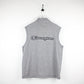 CHAMPION Sleeveless Track Top Grey | Medium