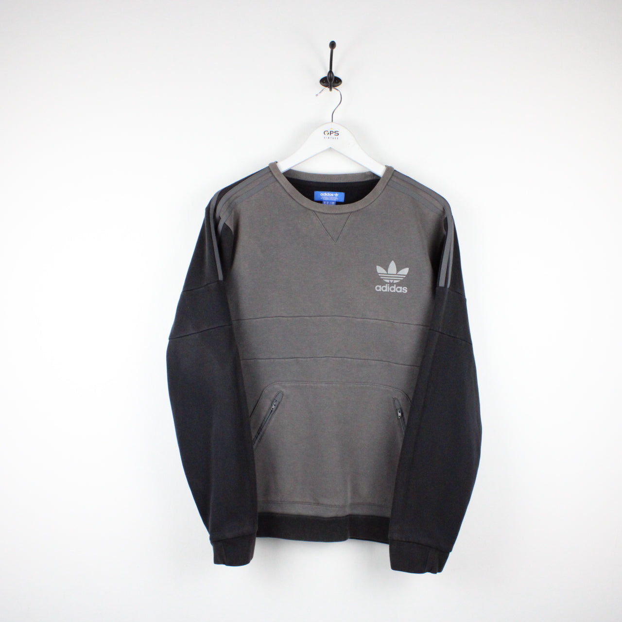 ADIDAS Sweatshirt Grey | Medium